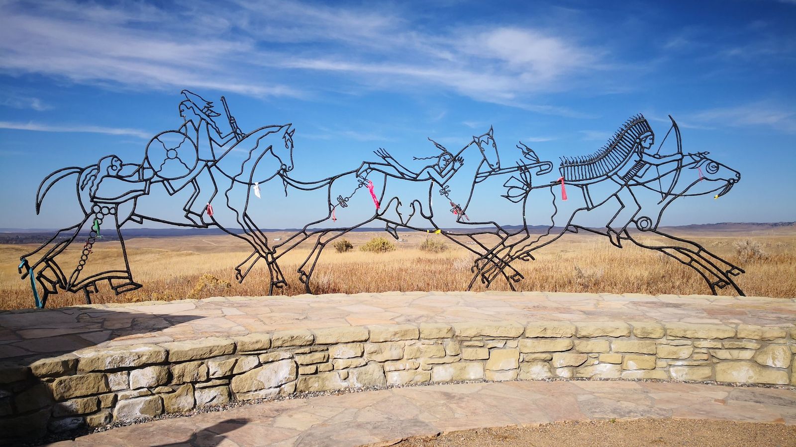 Indian Memorial sculpture at Little Bighorn Battlefield National Monument, Tuesday, Oct. 23, 2018. (Flickr/Cherub Madden)