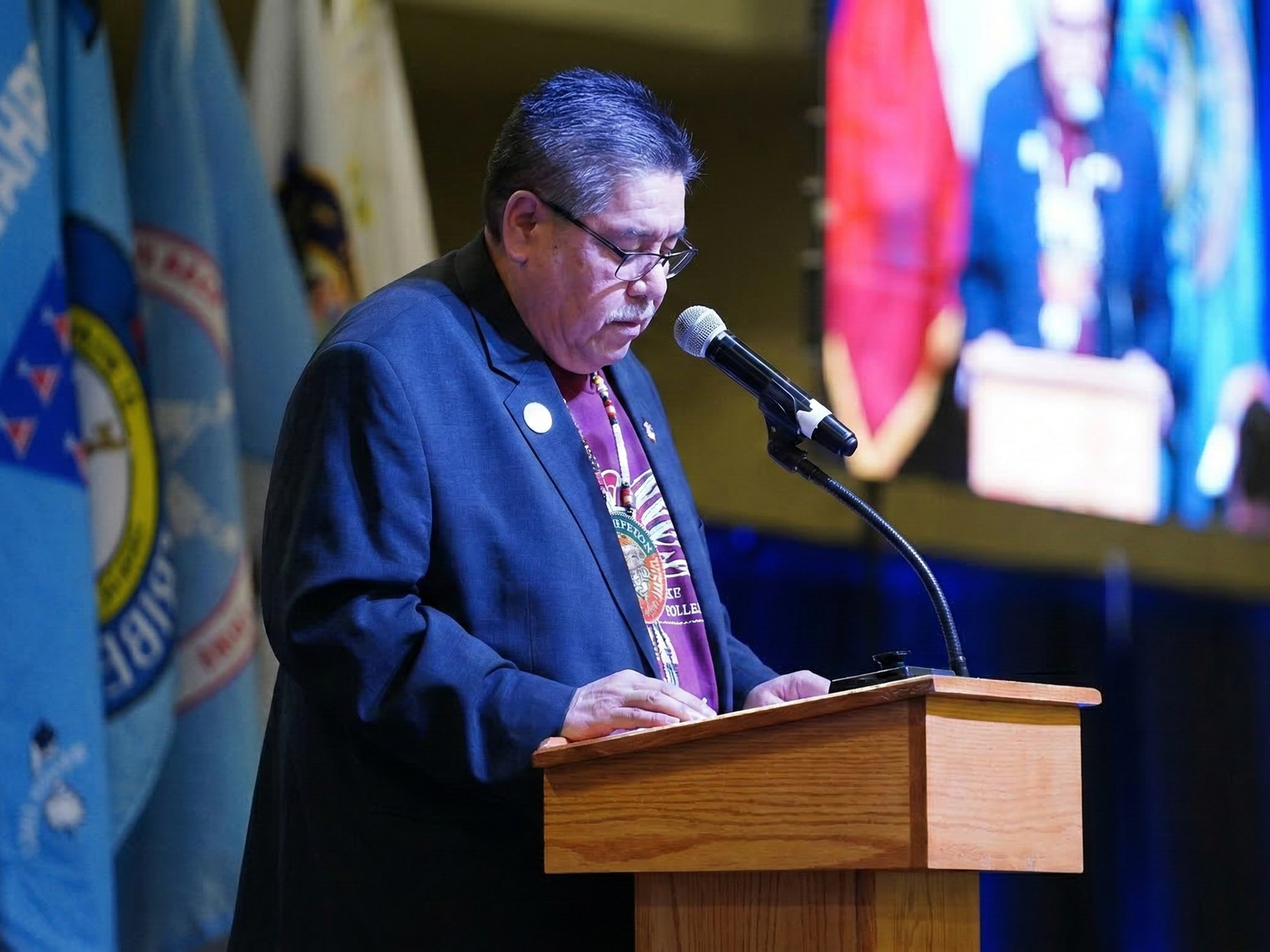 UTTC President Leander McDonald opens the American Indian Higher Education Consortium’s annual conference, Bismarck, North Dakota.