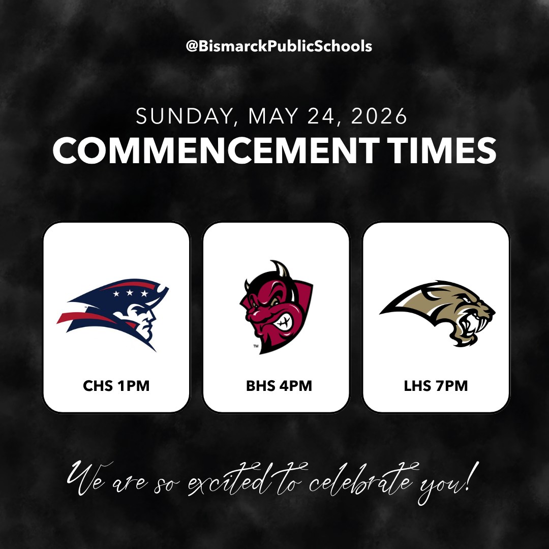 Bismarck Public Schools announces graduation ceremony schedule