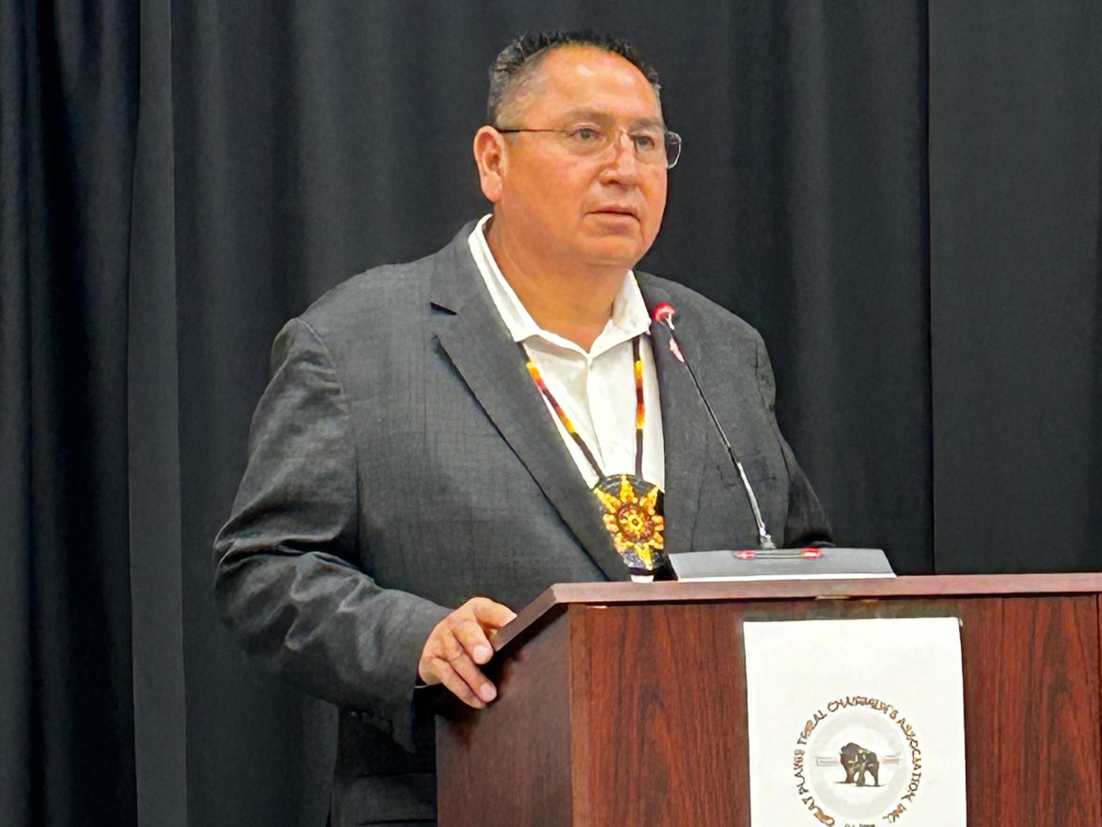 Janie Ducheneaux, Cheyenne River Sioux Tribe, speaks about the unsolved cases of her ex-husband and son on the Cheyenne River Sioux Tribe, Wednesday, Aug. 19, 2026.