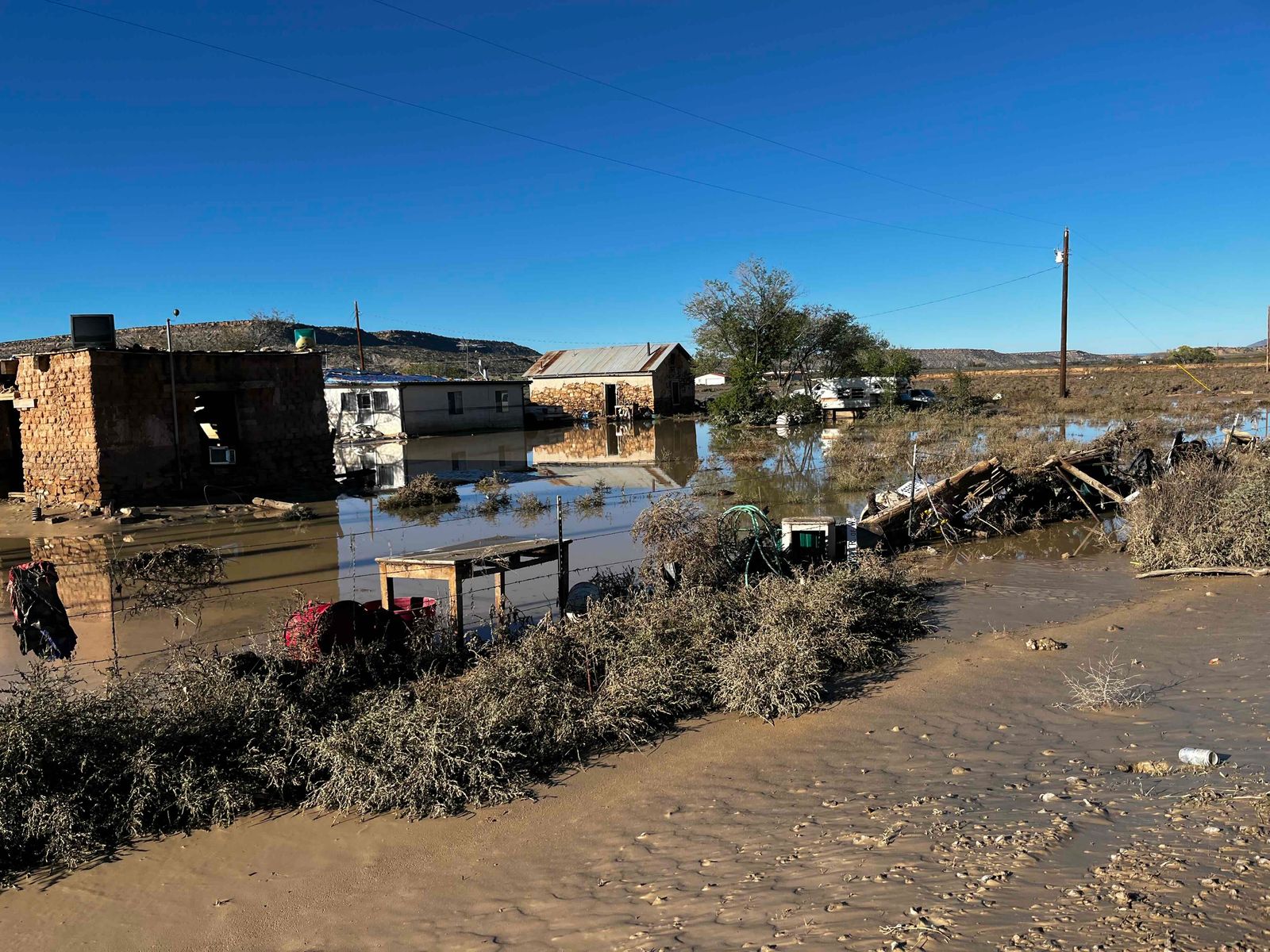 Flooding damage, Laguna Pueblo, Tuesday, Oct. 27, 2026.