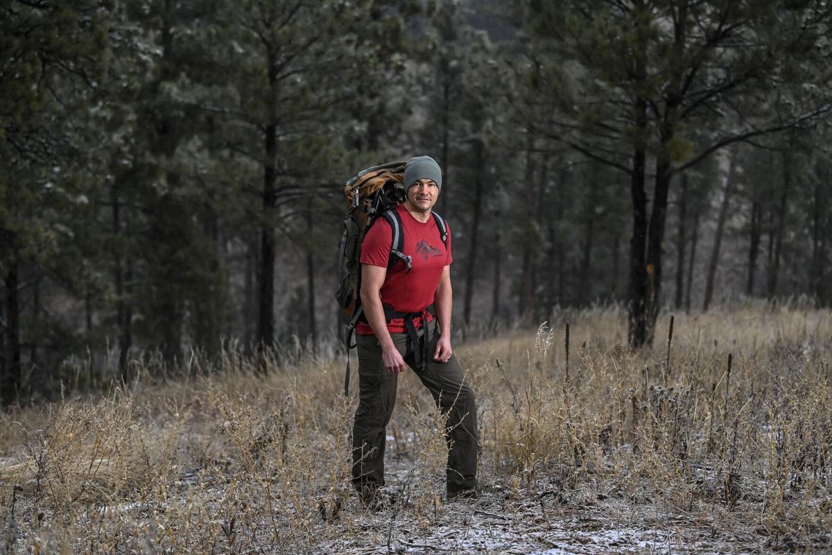 Jacob Weasel, a surgeon with Monument Health, is training for his upcoming venture to reach the top of Mount Everest. Cold exposure, like going for hikes with a weighted pack in short sleeves, is part of his training regimen.
Matt Gade, Rapid City Journal staff