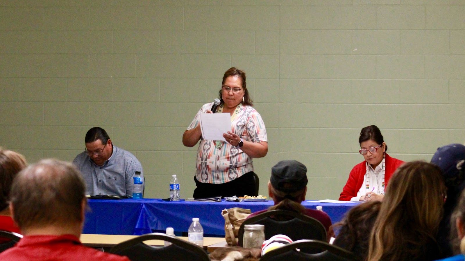 Three of four candidates for North Segment's council seat hosted Thursday's community forum in New Town. (Photo credit/ Grace Fiori)