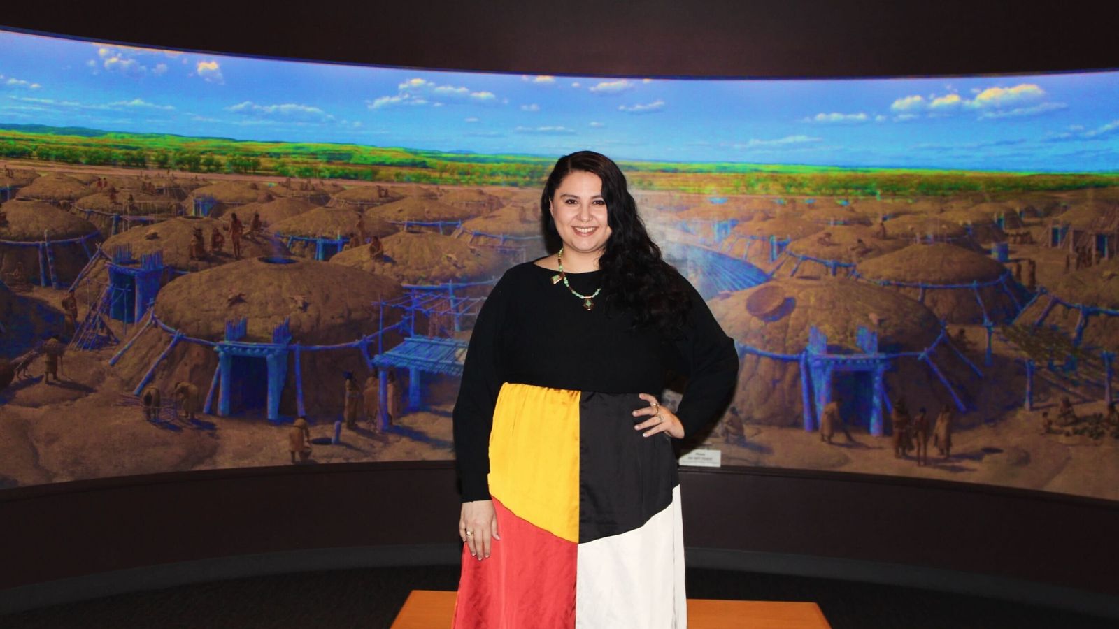 Sashay Schettler visits the North Dakota State Capitol on March 5, unaware that she’d be chosen to be the assistant director for the Office of Indian and Multicultural Education. Photo credit/ Adrianna Adame