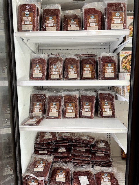 Glacier Family Foods, a grocery store on the Blackfeet Reservation, is now selling Blackfeet bison at $7.99 per pound. (Nora Mabie/Great Falls Tribune)