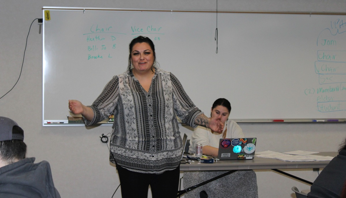 Heather Demaray, a mother of three and citizen of the MHA Nation, became the newly elected IPAC chairperson during the Feb. 28 meeting. (Photo credit/ Adrianna Adame, Buffalo's Fire)
