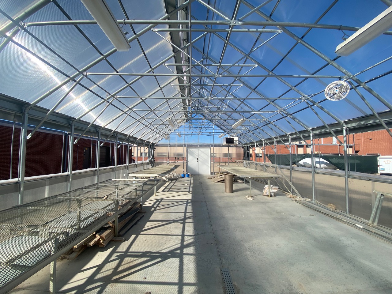 This greenhouse is part of the school in Glenburn, ND but has deteriorated after an agricultural program there was dropped. That program is now back, but repairs costing around $5,000 are likely needed. (Photo courtesy by Desiree Carlson)