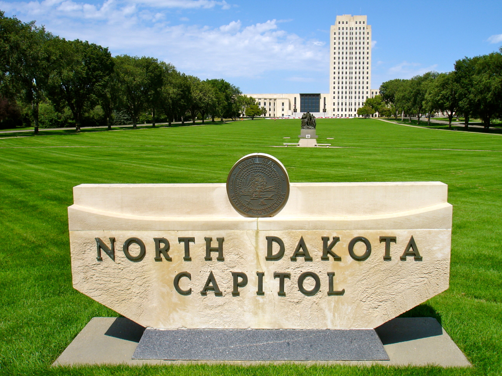 North Dakota state capitol at the capital city of Bismarck. (Photo credit/ Flicker)