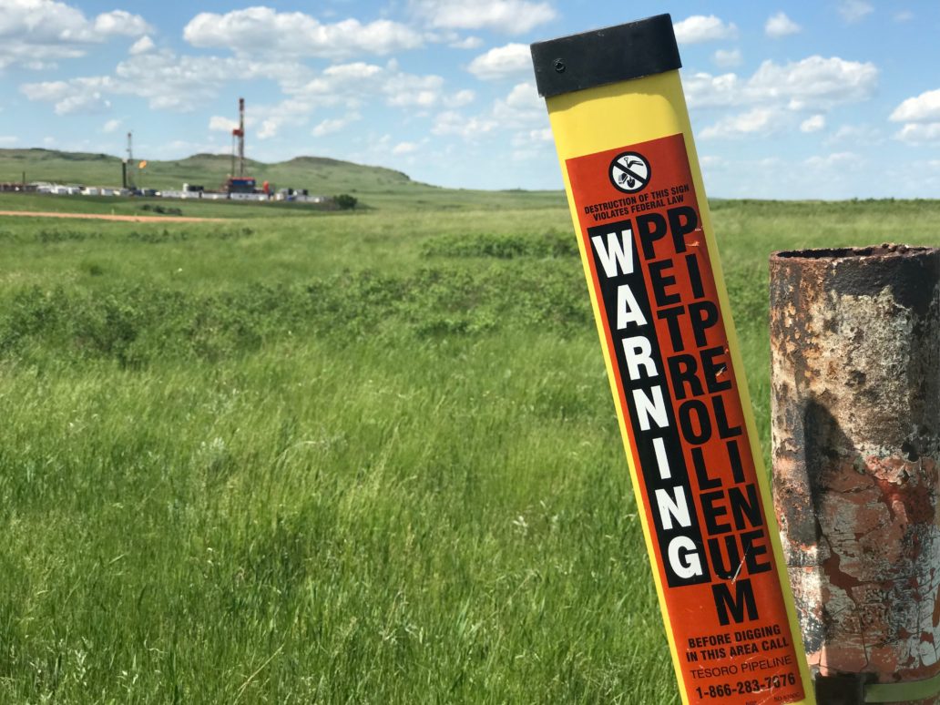Tesoro High Plains Pipeline right-of-way expired June 18, 2013. (Photo by Jodi Spotted Bear)
