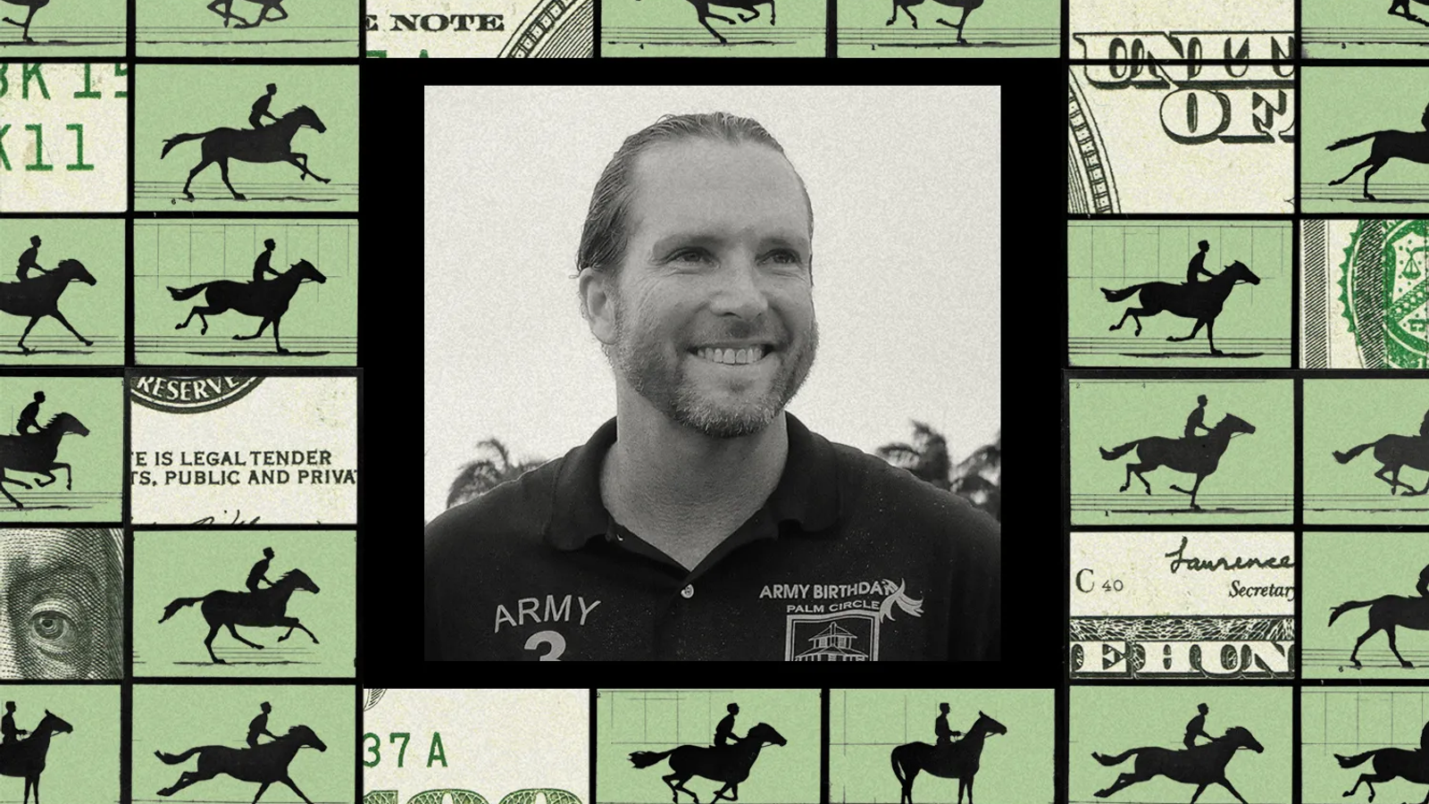 Defense contractor Christopher Dawson and his companies received hundreds of millions of dollars in government contracts in exchange for the promise that profits go toward uplifting Native Hawaiians. He spent millions on his lavish lifestyle instead. (Photo illustration by Peter DiCampo/ProPublica. Source images: Defense Visual Information Distribution Service; Eadweard Muybridge; Wikimedia Commons)