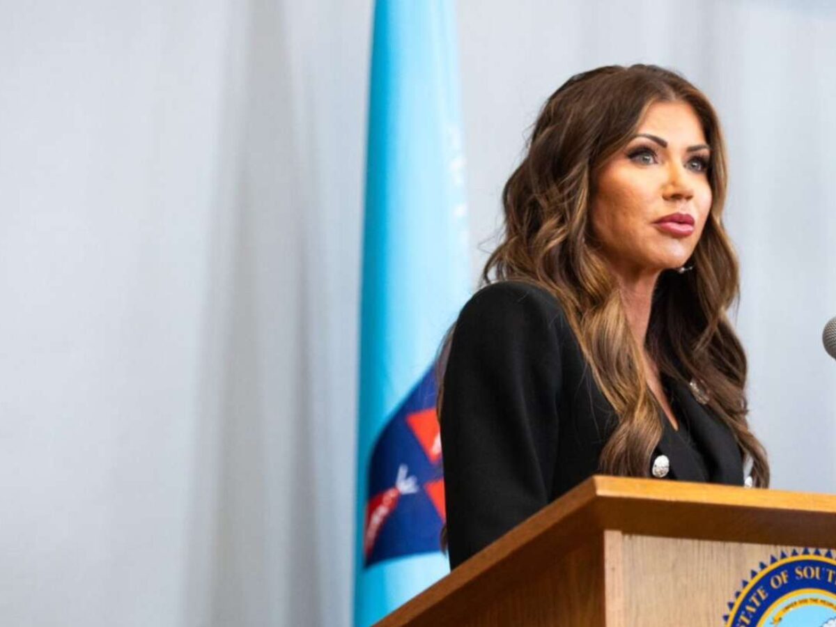 Governor Kristi Noem speaks during a tribal-focused law enforcement graduation ceremony on Sept. 3, 2024, in Pierre. (Courtesy of Governor’s Office)