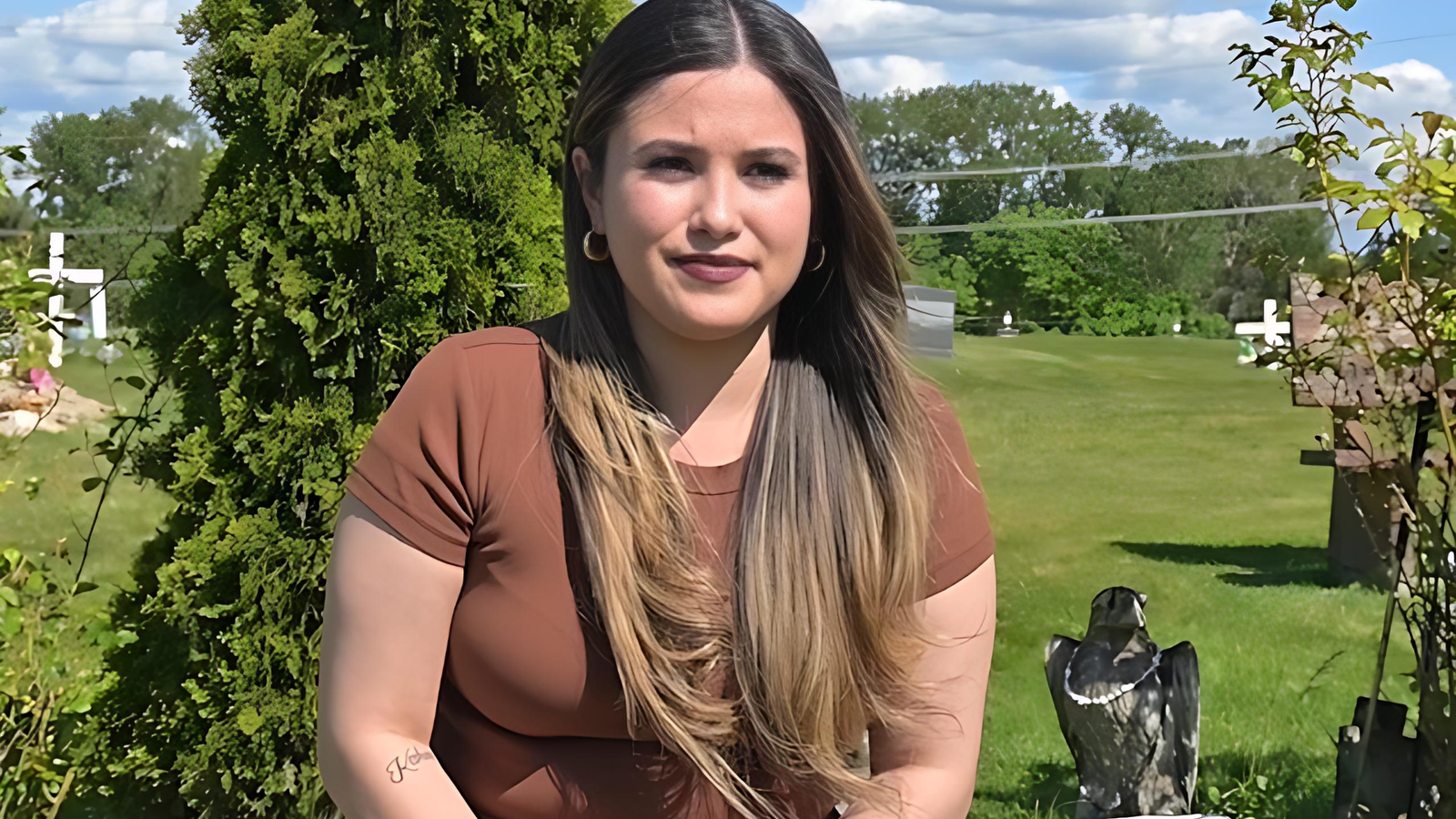Y-askdt Spirithawk in her family’s plot in the Puyallup Tribal Cemetery, Sunday, May 4, 2025. (Photo credit: Frank Hopper)