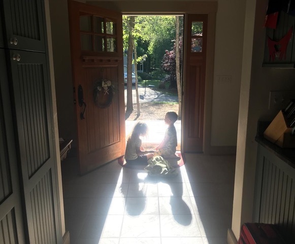 photo courtesy of a family member.
In this photo submitted with parental permission for publication, a biologically male 8-year-old, on the left, shows a choice for identification as a female. The adoptive parent says, “I’ll support my daughter in whatever sport or activity she wants to participate in.”